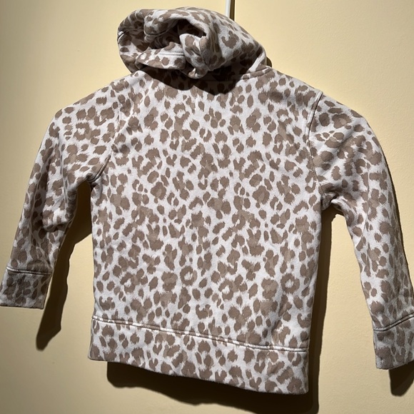 EUC Old Navy Zip-Up Leopard Print Hoodie size 4T - Picture 3 of 3